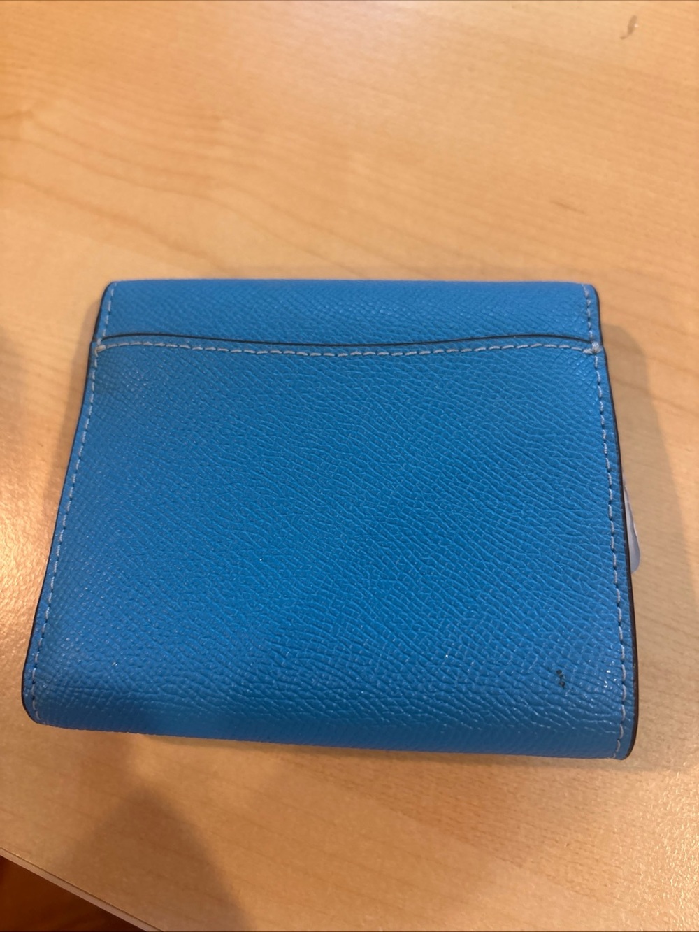 Coach blue fold and snap wallet - Picture 5 of 10